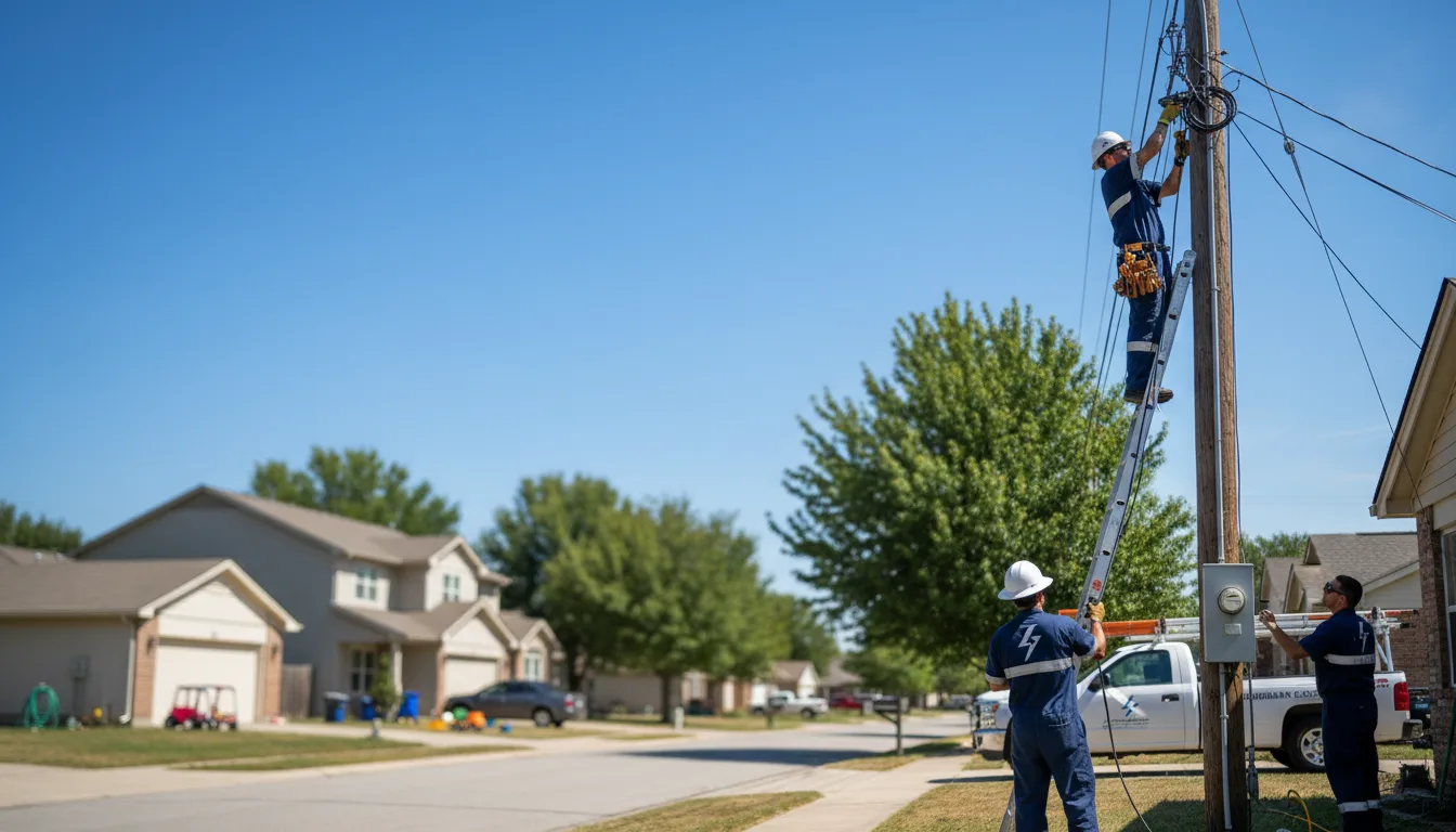 Residential electrician providing installation services in Grady, AL